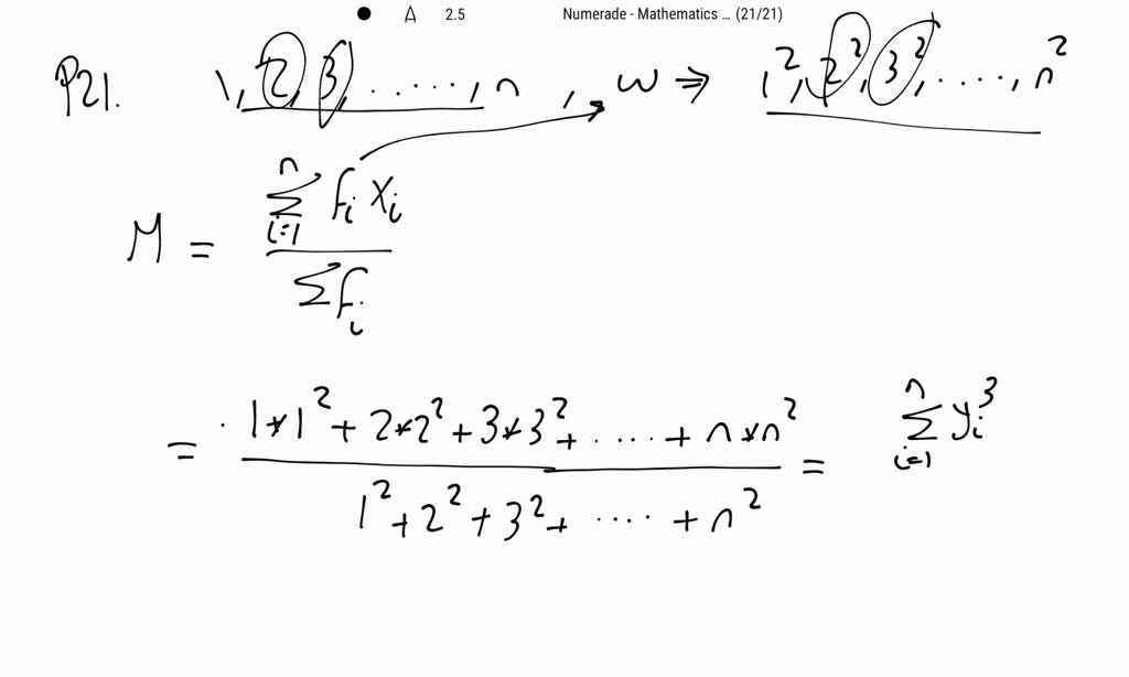 solved-the-reciprocal-of-the-weighted-mean-of-first-n-natural-numbers