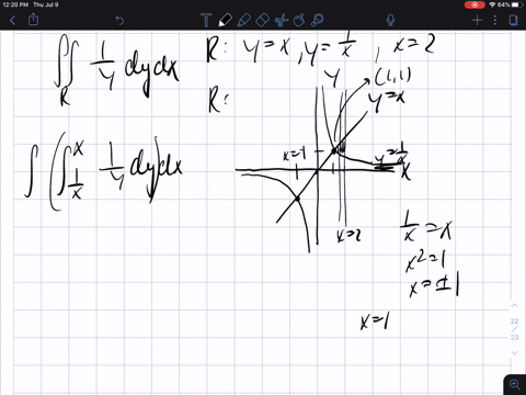 use-the-region-r-with-the-indicated-boundaries-to-evaluate-each-double-integral-iint_r-frac1y-d-y--2