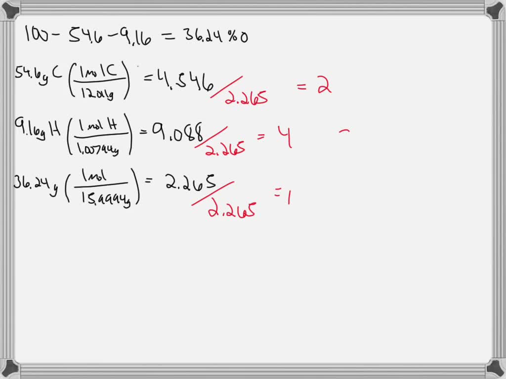 A sample of 1.000 g of a compound containing carbon and hydrogen reacts