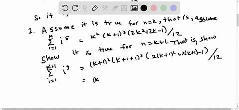 use-mathematical-induction-to-prove-the-formula-for-all-integers-n-geq-1-sum_i1n-i5fracn2n12left2-n2