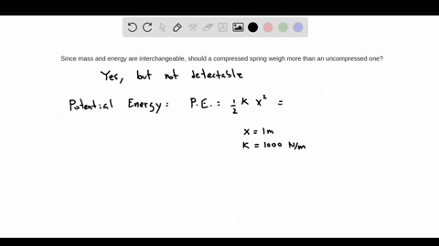 since-mass-and-energy-are-interchangeable-should-a-compressed-spring-weigh-more-than-an-uncompressed