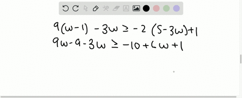 solve-each-inequality-and-write-the-solution-in-set-notation-9w-1-3-w-geq-25-3-w1