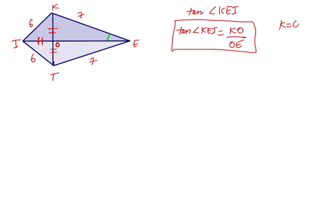 given-kite-is-a-kite-with-sides-as-marked-find-tan-angle-mathrmkei-figure-cannot-copy