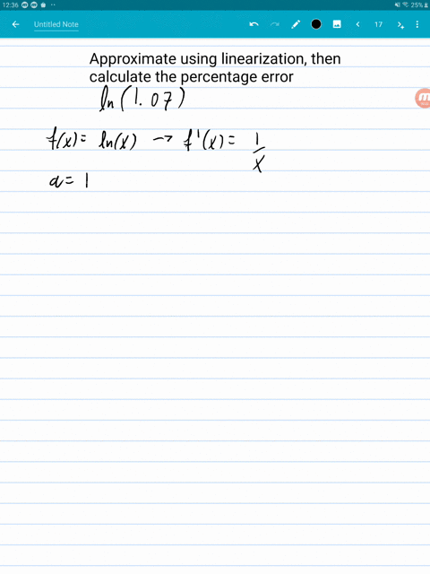 SOLVED:Approximate using linearization and use a calculator to compute ...