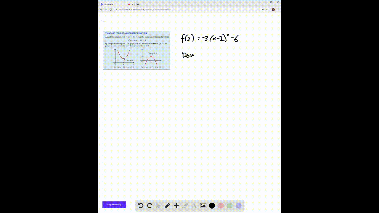 Solved The Graph Of F X 3 X 2 2 6 Is A Parabo