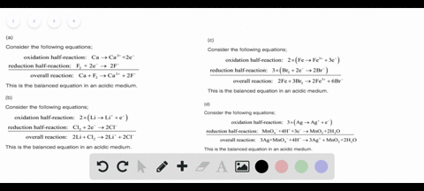 given-the-following-pairs-of-balanced-half-reactions-determine-the-balanced-reaction-for-each-pair-o