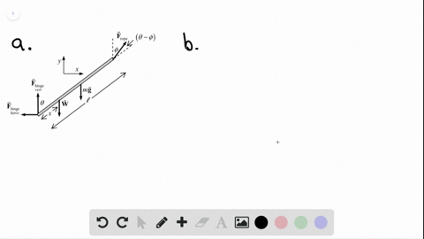 ii-a-uniform-rod-ab-of-length-50-mathrmm-and-mass-m38-mathrmkg-is-hinged-at-mathrma-and-held-in-equi
