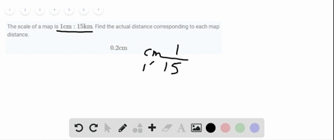 the-scale-of-a-map-is-1-mathrmcm-15-mathrmkm-find-the-actual-distance-corresponding-to-each-map-di-2