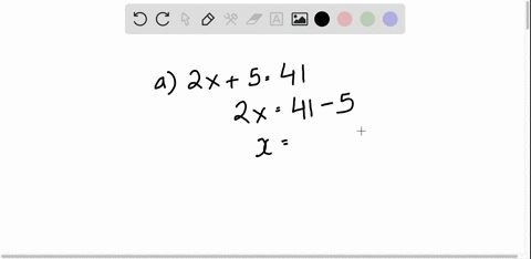 solve-each-of-the-following-for-x14-a-2-x541-b-frac5-x340-2