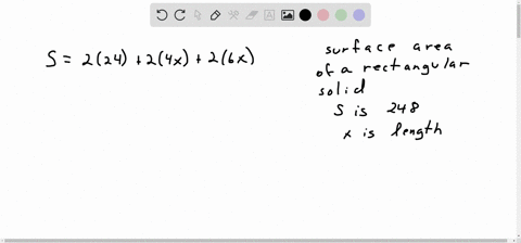 the-surface-area-s-of-the-rectangular-solid-in-the-figure-is-s22424-x26-x-find-the-length-x-of-the-s