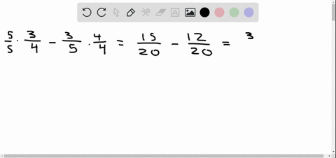 simplify-fracfrac34-frac35frac14frac25
