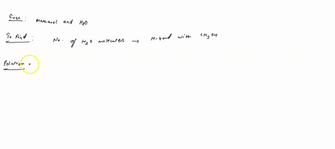 how-many-water-molecules-can-hydrogen-bond-to-methanol