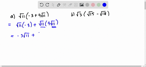 in-the-following-exercises-simplify-a-quad-sqrt11-34-sqrt11-b-sqrt3sqrt15-sqrt18