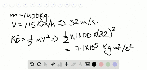 which-has-more-kinetic-energy-a-1400-mathrmkg-car-moving-at-115-mathrmkm-mathrmh-or-a-12000-mathrmkg
