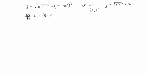 find-an-equation-of-the-straight-line-tangent-to-the-given-curve-at-the-point-indicated-ysqrt5-x2--4