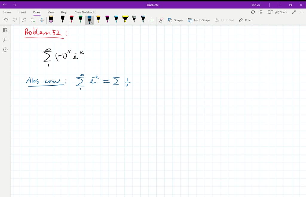 SOLVEDAbsolute and conditional convergence Determine whether the