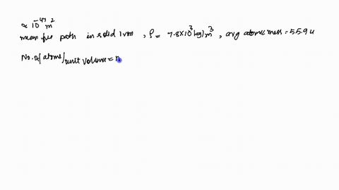 the-cross-section-for-the-interaction-of-a-neutrino-with-matter-is-10-47-mathrmm2-find-the-mean-free
