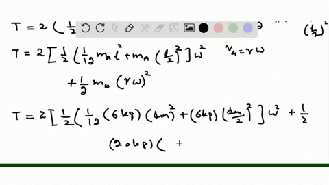 the-linkage-consists-of-two-6-mathrmkg-rods-a-b-and-c-d-and-a-20-kg-bar-b-d-when-theta0circ-operator