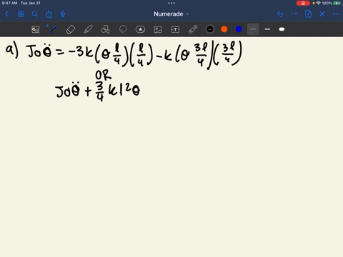 derive-the-equation-of-motion-of-the-system-shown-in-fig-2106-using-the-following-methods-a-newtons-