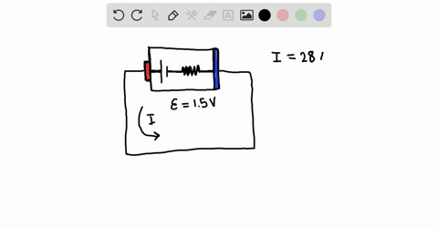 a-new-d-battery-has-an-emf-of-15-mathrmv-when-a-wire-of-negligible-resistance-is-connected-between-t