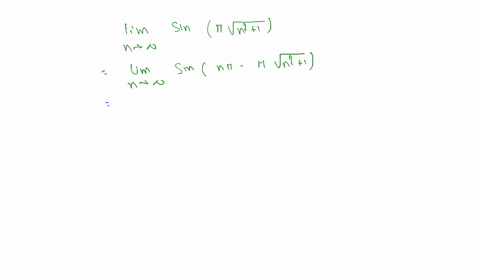 lim-_n-rightarrow-infty-sin-pi-sqrtn21n-text-is-an-integer-text-ans-0