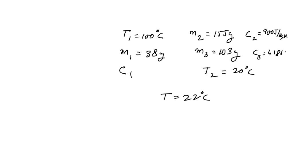 SOLVED:To determine the specific heat capacity of an object, a student ...