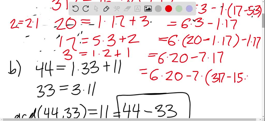 SOLVED: 18: Mwo numbers Dee such that when the @argen number is divided ...
