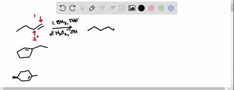 draw-the-products-formed-when-each-alkene-is-treated-with-mathrmbh_3-followed-by-mathrmh_2-mathrmo_2