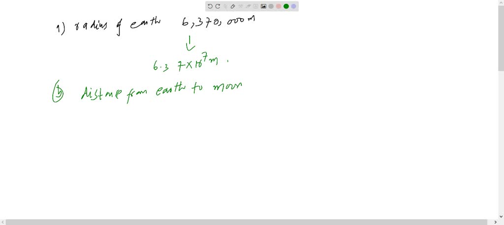 SOLVED:Write the following values using scientific notation. a. The ...