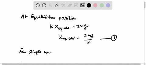 a-mass-m-is-connected-to-the-bottom-of-a-vertical-spring-whose-force-constant-is-k-a-ttached-to-the-