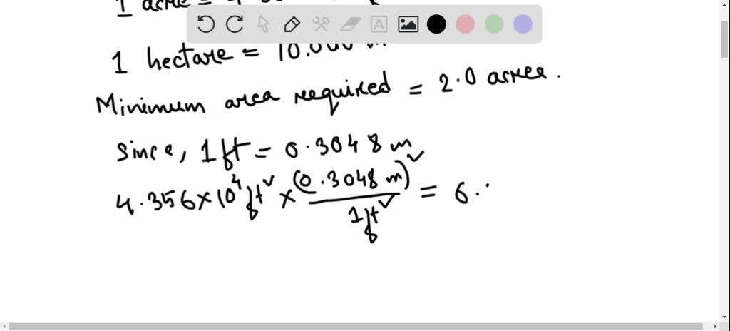 SOLVED:The unit of land measure in the English system is the acre ...