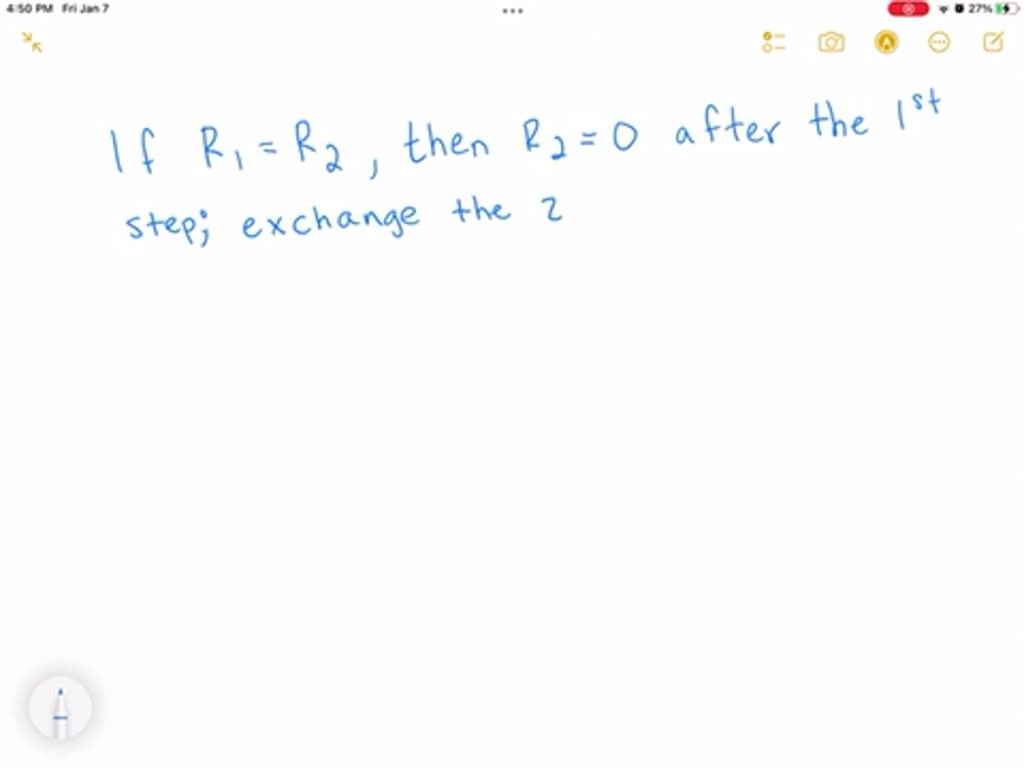 If rows 1 and 2 are the same, how far can you get with elimination ...