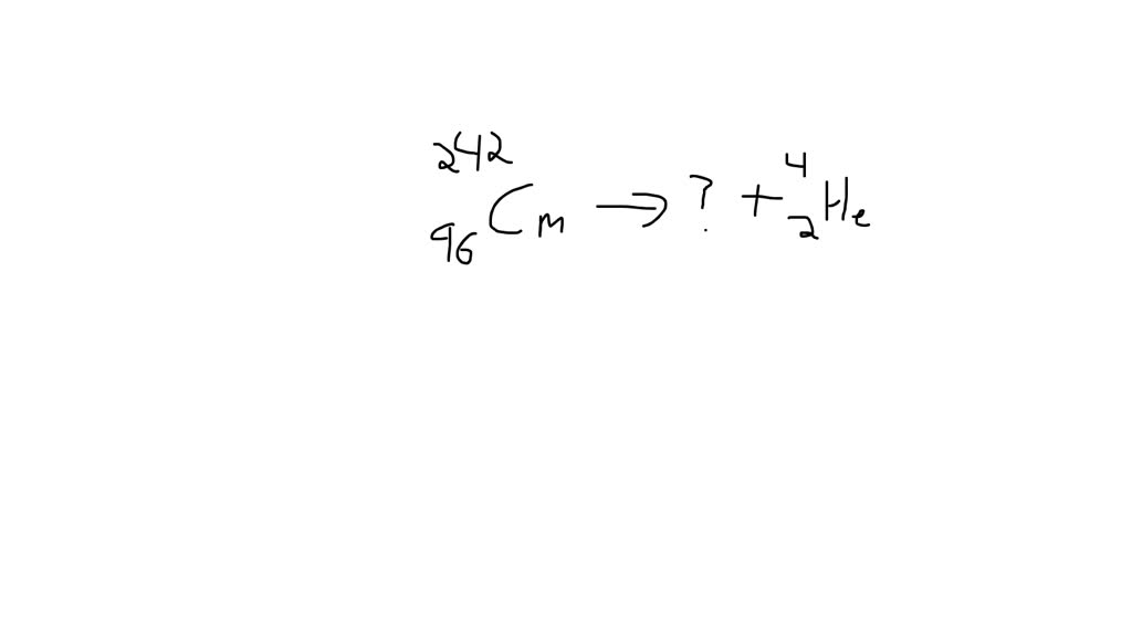 SOLVED:Identify the daughter nucleus (represented by the question mark ...