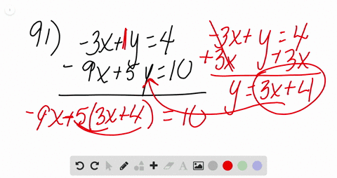 use-substitution-to-solve-the-system-beginarrayl-3-xy4-9-x5-y10-endarray