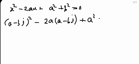 show-that-xa-b-i-is-a-solution-to-the-equation-x2-2-a-xlefta2b2right0