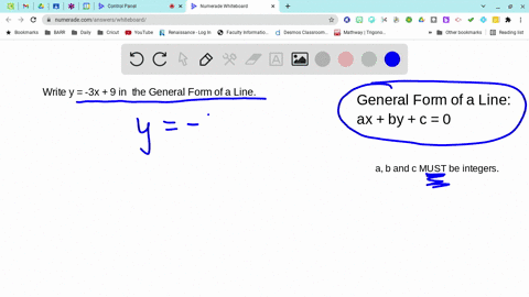 rewrite-the-equations-in-the-general-form-of-a-line-y-3-x9