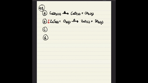 write-chemical-equations-to-represent-the-following-reactions-a-limestone-rock-calcium-carbonate-i-2