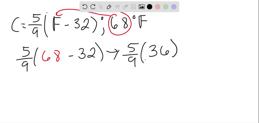 SOLVED The Formula C 5 9 F 32 Expresses The Relationship Between 