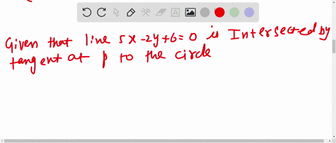 if-the-tangent-at-the-point-p-on-the-circle-x2y26-x6-y2-meets-a-straight-line-5-x-2-y60-at-a-point-q