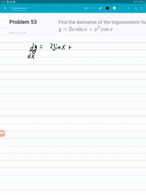 find-the-derivative-of-the-trigonometric-function-y2-x-sin-xx2-cos-x