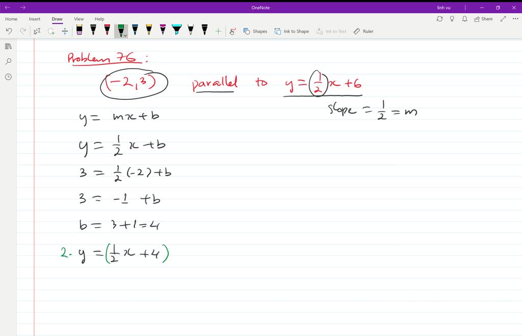 SOLVEDWrite an equation in standard form using only integers for each of the lines described