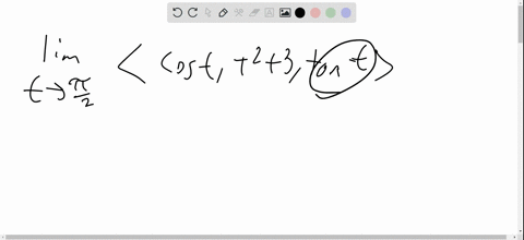 find-the-limit-if-it-exists-lim-_t-rightarrow-pi-2leftlanglecos-t-t23-tan-trightrangle