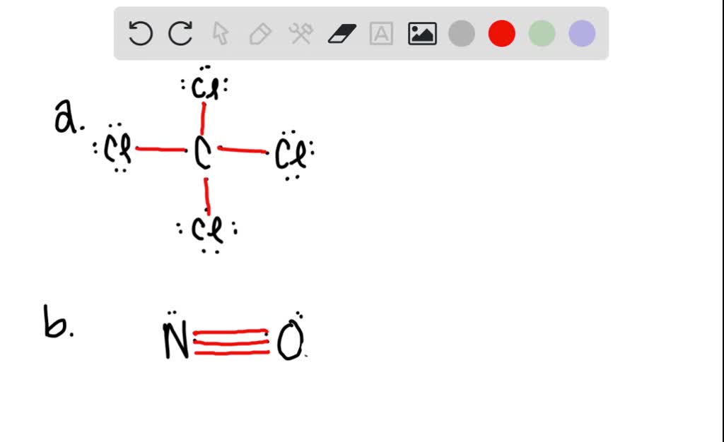 Write the Lewis structure for the following species. (a) CCl4 (b) NO ...