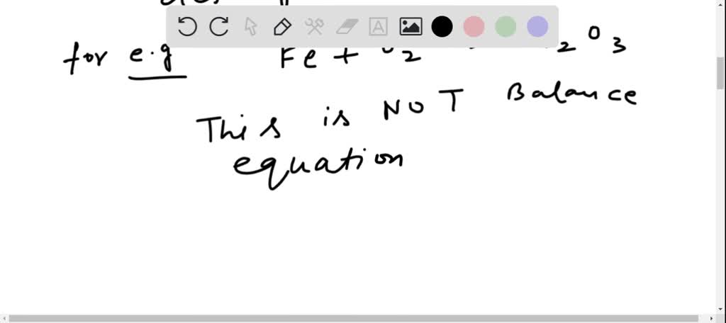 SOLVED Why Do Chemical Equations Need To Be Balanced 