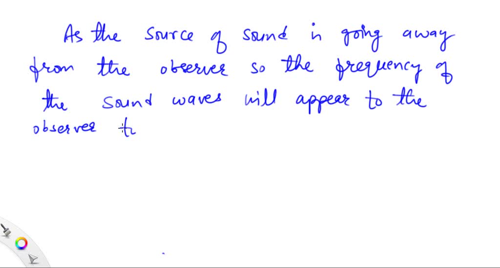 solved-a-sound-source-is-moving-away-from-an-observer-as-compared-with