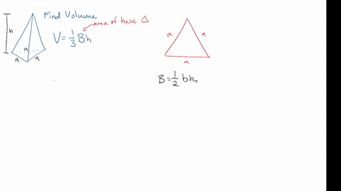 find-the-volume-of-the-described-solid-s-a-pyramid-with-height-h-and-base-an-equilateral-triangle-wi