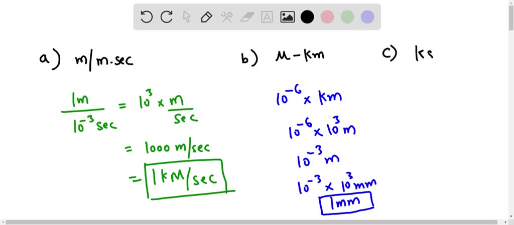 SOLVED:Represent each of the following combinations of units in the ...