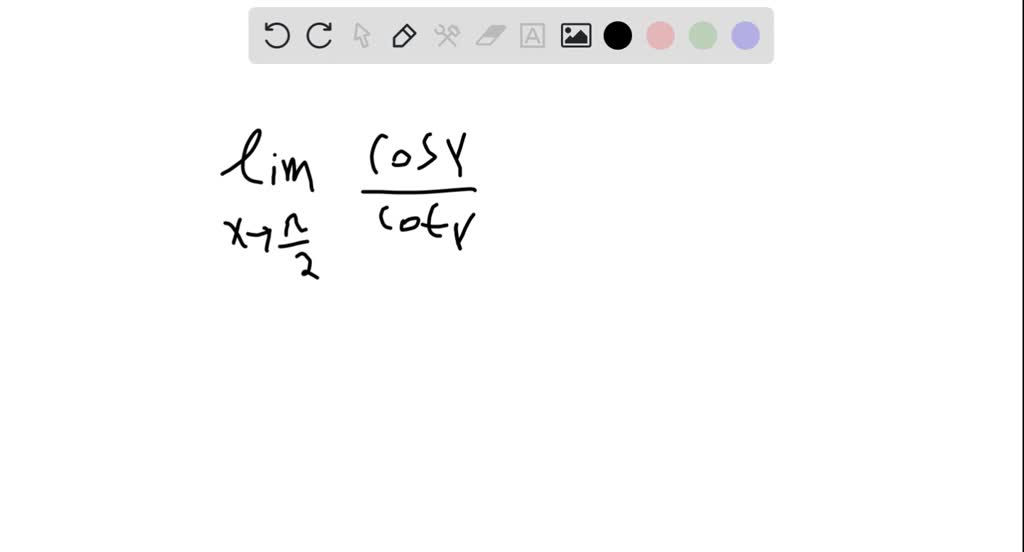 Solved Determine The Limit Of The Trigonometric Function If It Exists