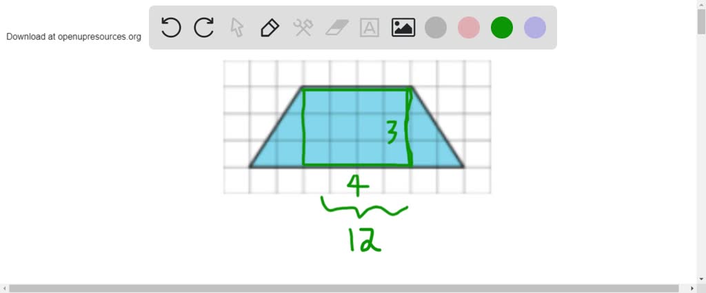 ⏩SOLVED:Find the area of this trapezoid. Explain or show your… | Numerade