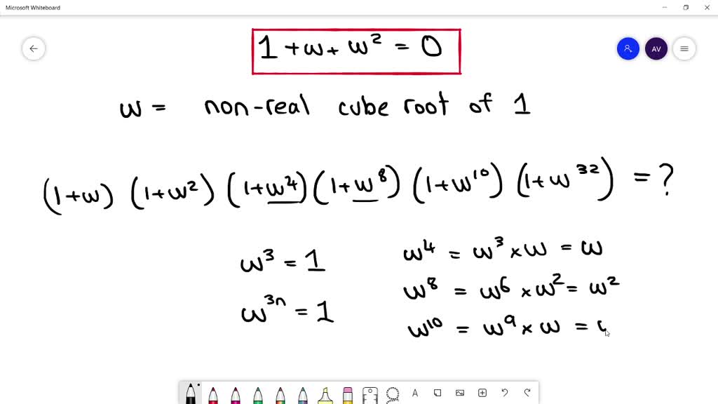 SOLVED If is a non real cube root of unity then Numerade